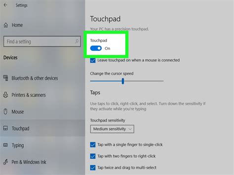 How to activate scrolling on touchpad windows 10